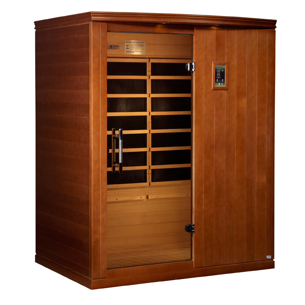 ***New 2024 Model*** Madrid Limited Elite 3 Person Ultra Low EMF FAR Infrared Sauna with Red Light Feature