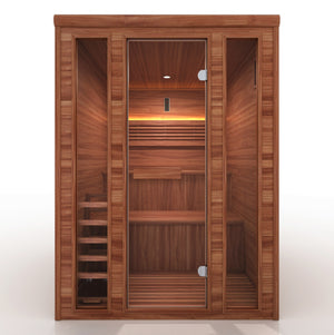 Golden Designs 2025 "Engelberg Edition" 6 Person Traditional Steam Sauna (GDI-7060-01) - Pacific Premium Clear Cedar