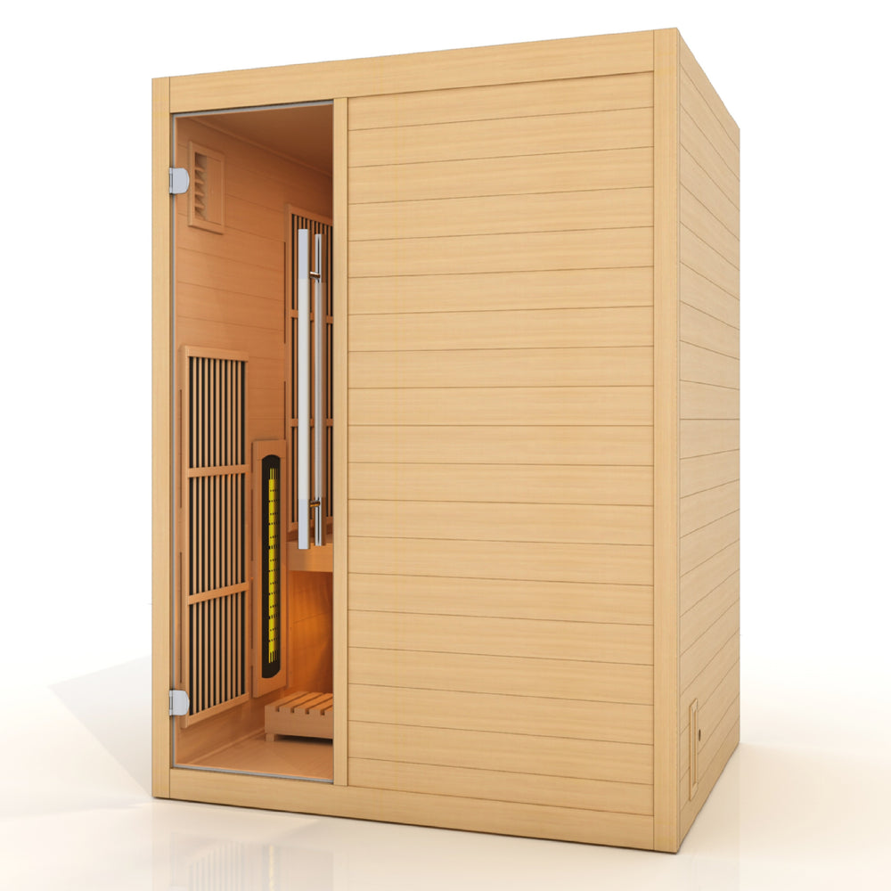 Golden Designs 2025 Soria 3 Per Hybrid Sauna (Indoor). Full Spectrum and Harvia Traditional Stove