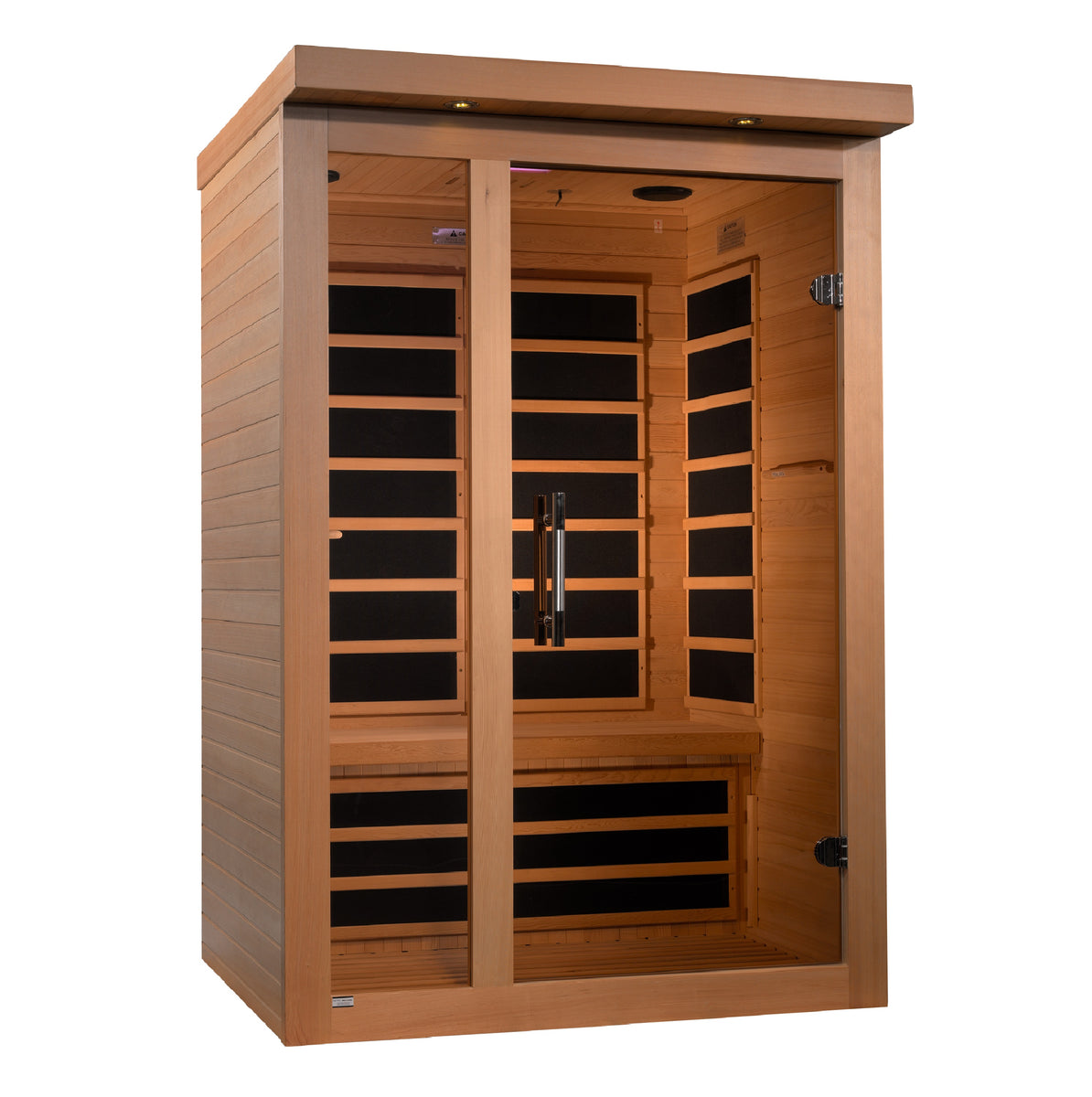 Llumeneres 2 Person Ultra Low EMF FAR Infrared Sauna Golden