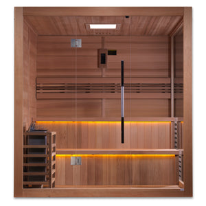Golden Designs "Kuusamo Edition" 6 Person Traditional Sauna (GDI-7206-01) - Canadian Red Cedar Interior