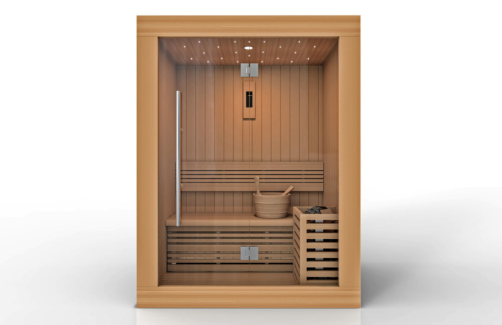 Golden Designs "Sundsvall Edition" 2 Person Traditional Sauna - Canadian Red Cedar