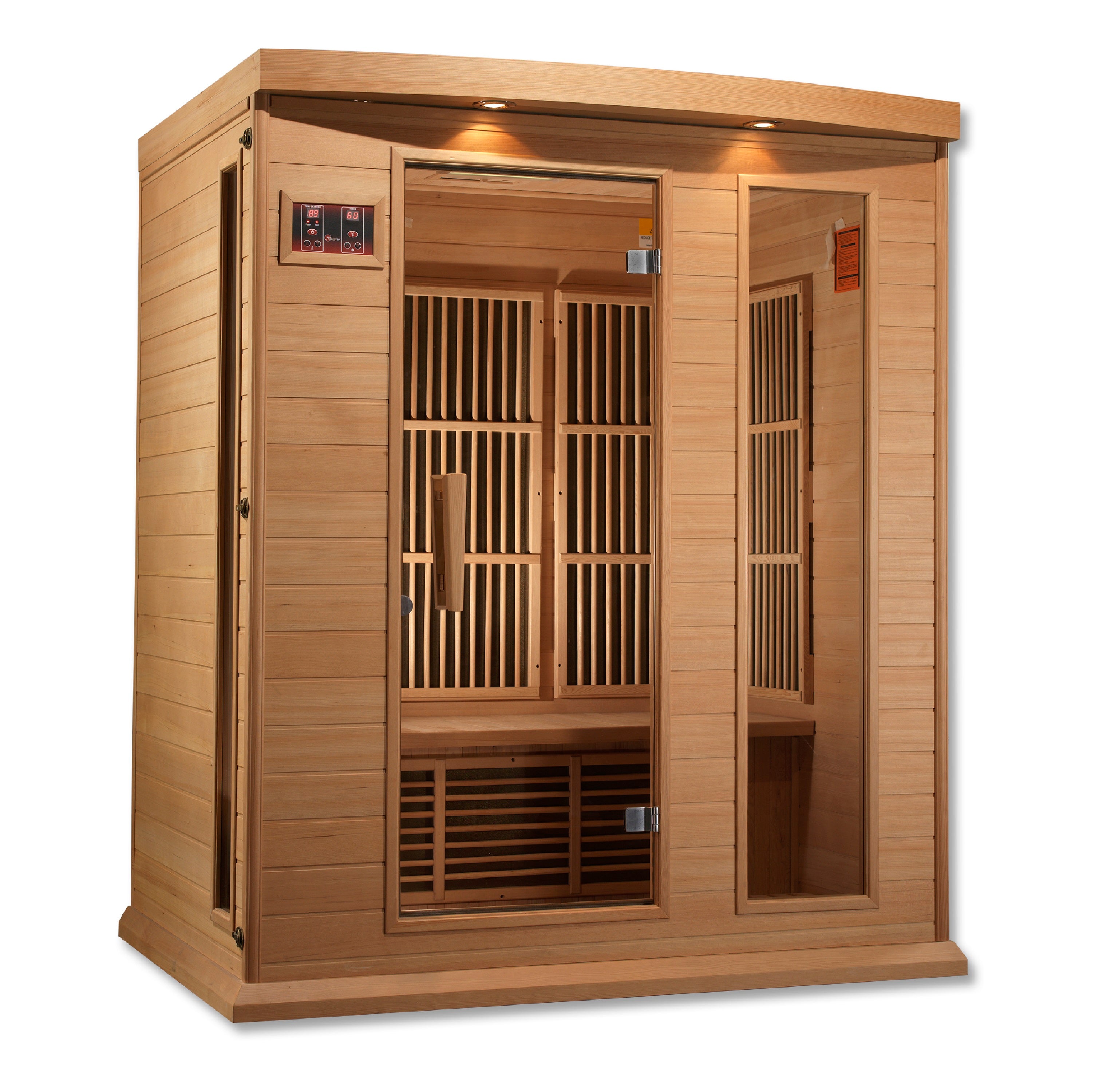小物 NICENESS/DIZZY BROWN 30inch Maxxus 3 Person Low EMF FAR IR Sauna (MX-K306-01-CED