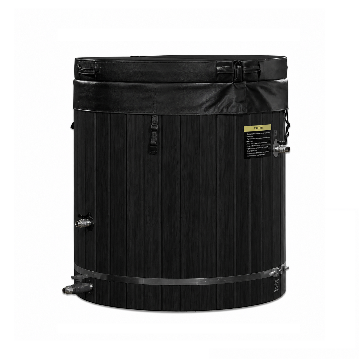 ***New 2026 Model*** Dynamic Cold Therapy Barrel 304 Stainless Steel Cold Plunge - Black Exterior
