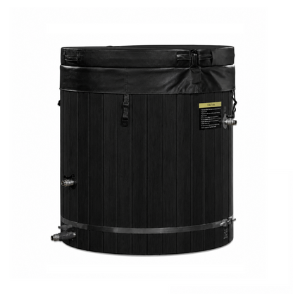 ***New 2026 Model*** Dynamic Cold Therapy Barrel 304 Stainless Steel Cold Plunge - Black Exterior
