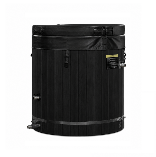 ***New 2026 Model*** Dynamic Cold Therapy Barrel 304 Stainless Steel Cold Plunge - Black Exterior