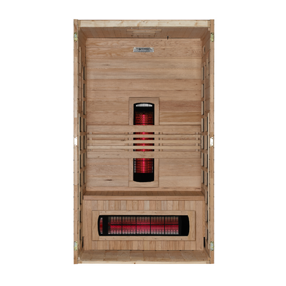 ***New 2026 Model*** Dynamic Santorini 1-2 Person Full Spectrum Near Zero EMF FAR IR Sauna (DYN-6009-03 FS)