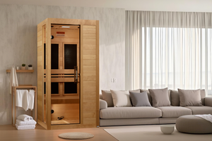 ***New 2026 Model*** Dynamic Veneto 1-2 Ultra Low EMF FAR Infrared Sauna Canadian Hemlock
