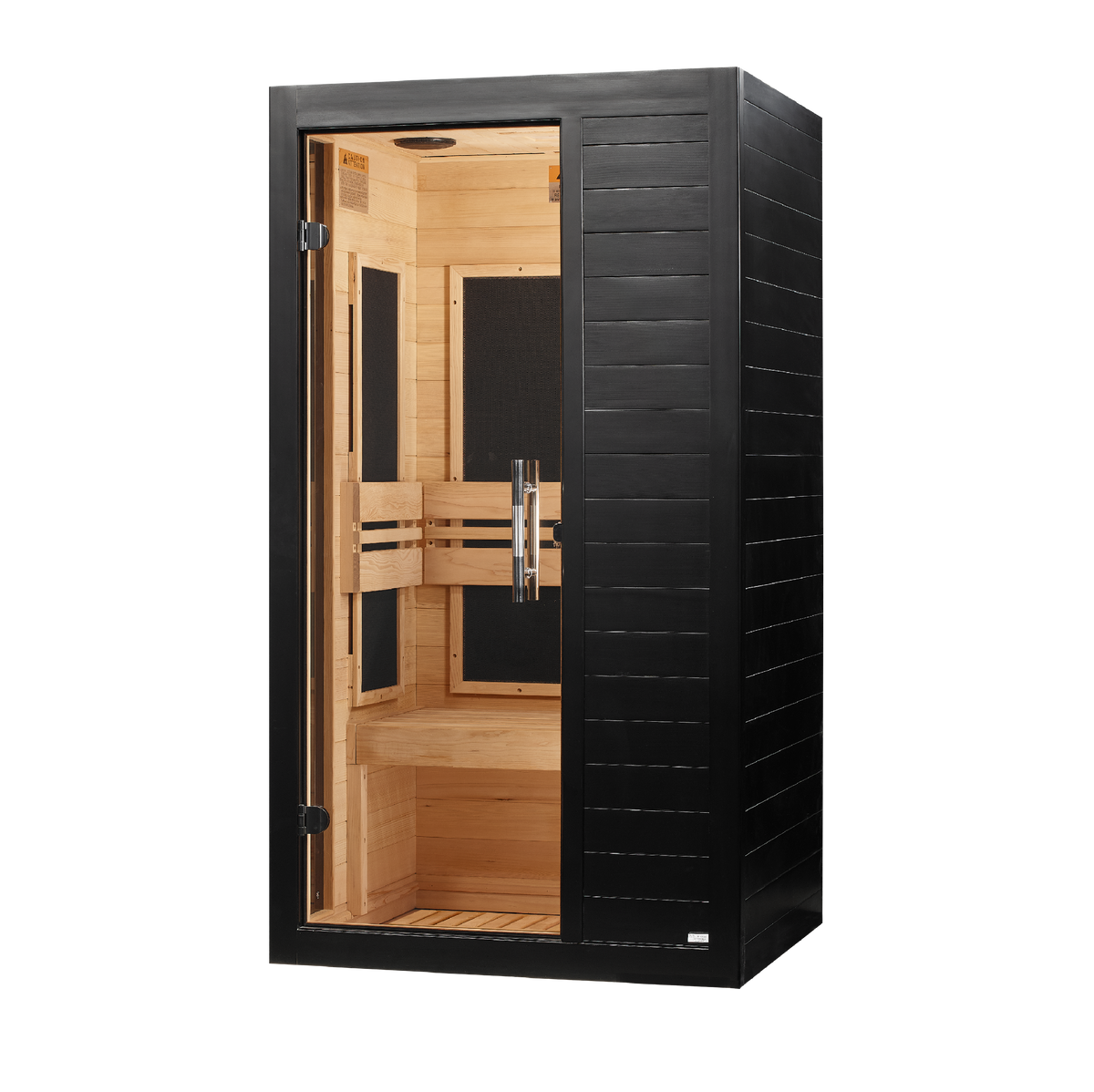 ***New 2026 Model*** Dynamic "Veneto" Black Finish 1-2 Person Ultra Low EMF FAR IR Sauna (DYN-6115-06 Elite)