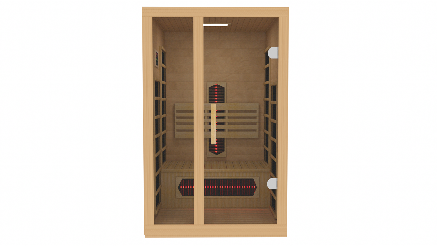 ***New 2026 Model*** Dynamic Gracia 1-2-Person Full Spectrum Near Zero EMF FAR IR Sauna (DYN-6119-03 FS)