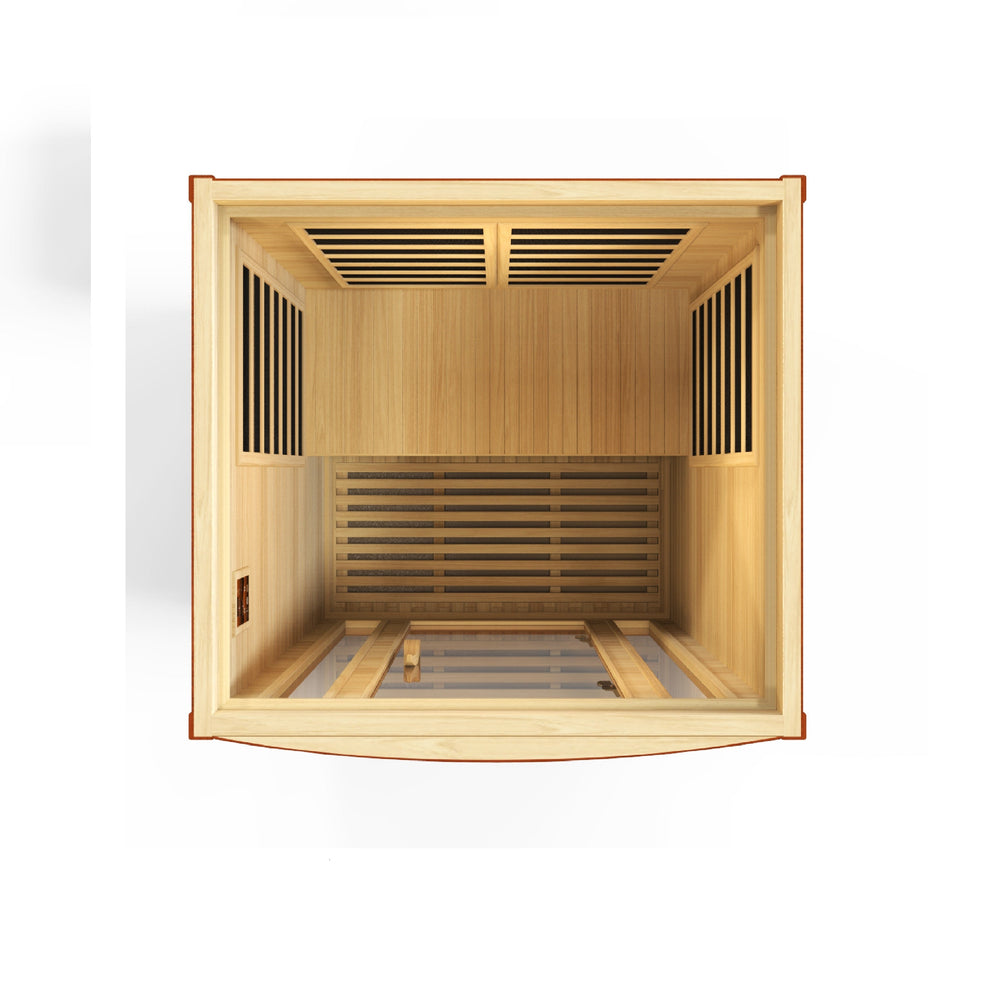 Sauna de infrarrojos LEJOS con CEM ultrabajo para 3 personas Dynamic Vila |  DYN-6315-02