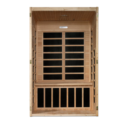 Dynamic "Santiago" 2 Person Low EMF FAR IR Sauna (DYN-6209-01)