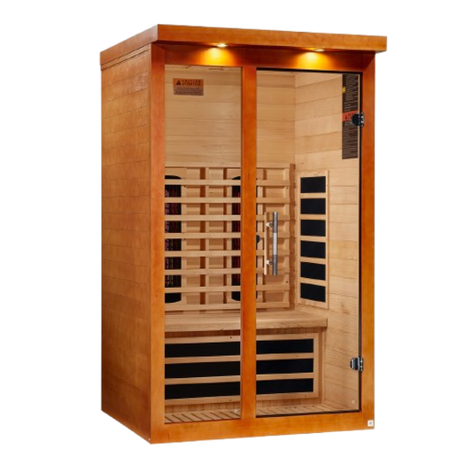 ***New 2026 Model*** Dynamic "Llumeneres" 2 Person Full Spectrum Nero Zero EMF FAR IR Sauna (DYN-6215-03 FS)