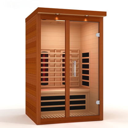 ***New 2026 Model*** Dynamic "Llumeneres" 2 Person Full Spectrum Nero Zero EMF FAR IR Sauna (DYN-6215-03 FS)