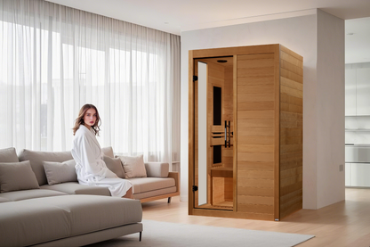 ***New 2026 Model*** Dynamic "Lucca" 2 Person Low EMF FAR IR Sauna (DYN-6215-05)
