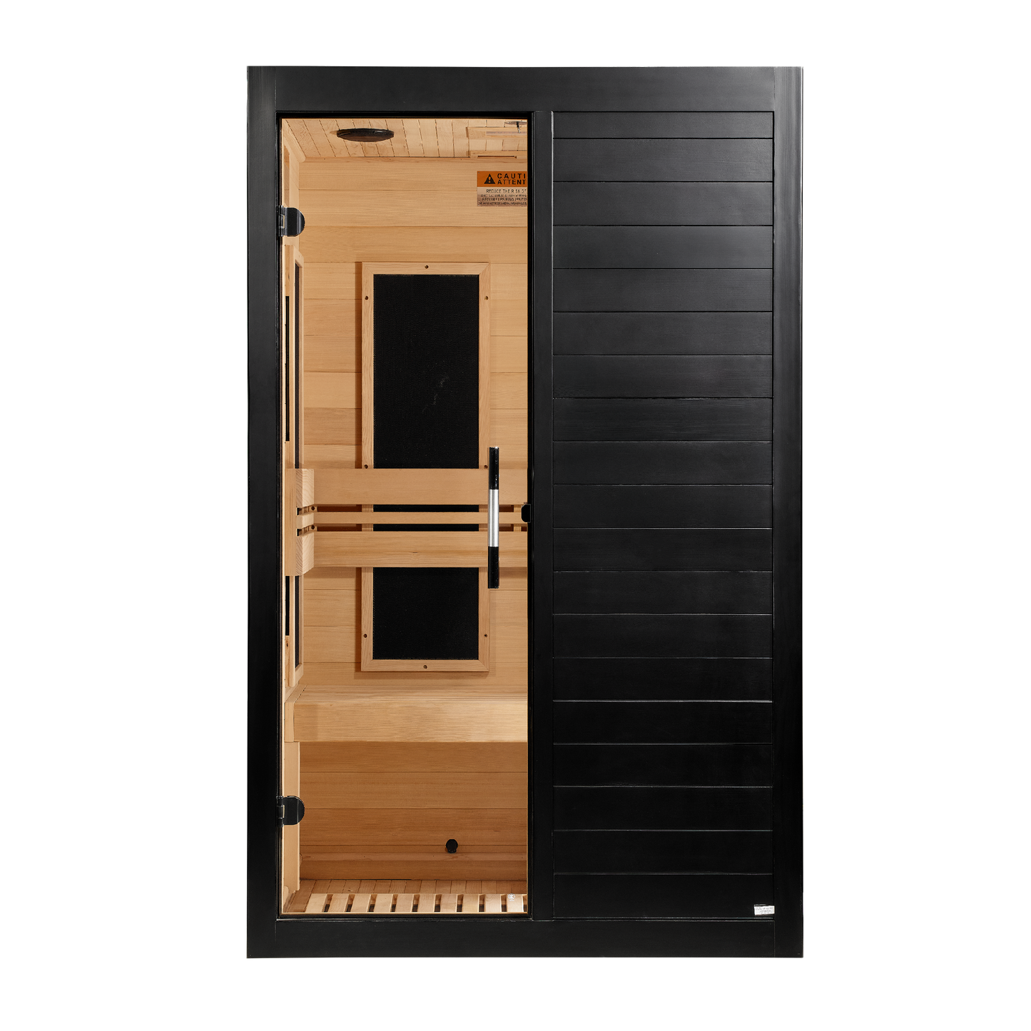 ***New 2026 Model*** Dynamic "Lucca" Black Finish 2 Person Ultra Low EMF FAR IR Sauna (DYN-6215-06 Elite)