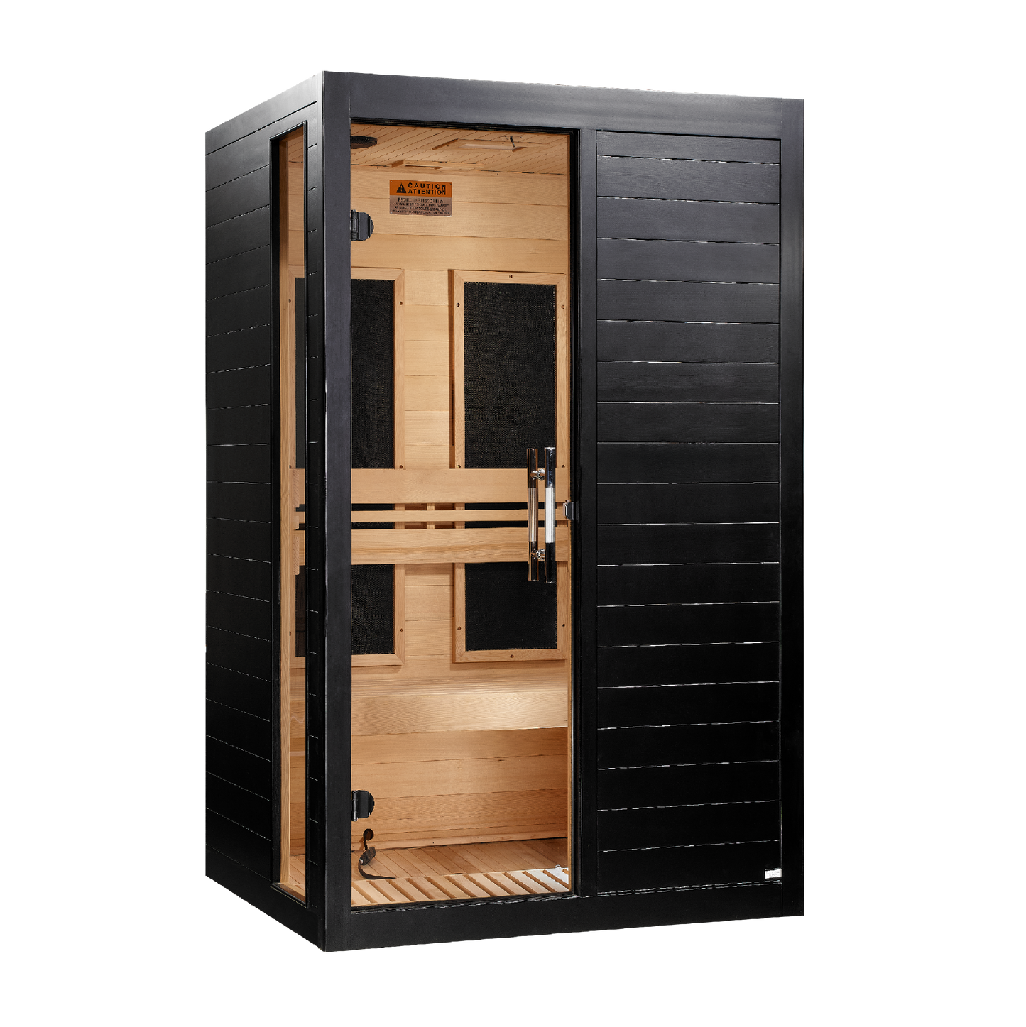 ***New 2026 Model*** Dynamic "Lucca" Black Finish 2 Person Ultra Low EMF FAR IR Sauna (DYN-6215-06 Elite)