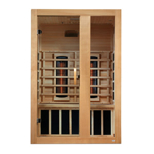 ***New 2026 Model*** Serena 2 Person Full Spectrum Infrared Sauna - Canadian Hemlock