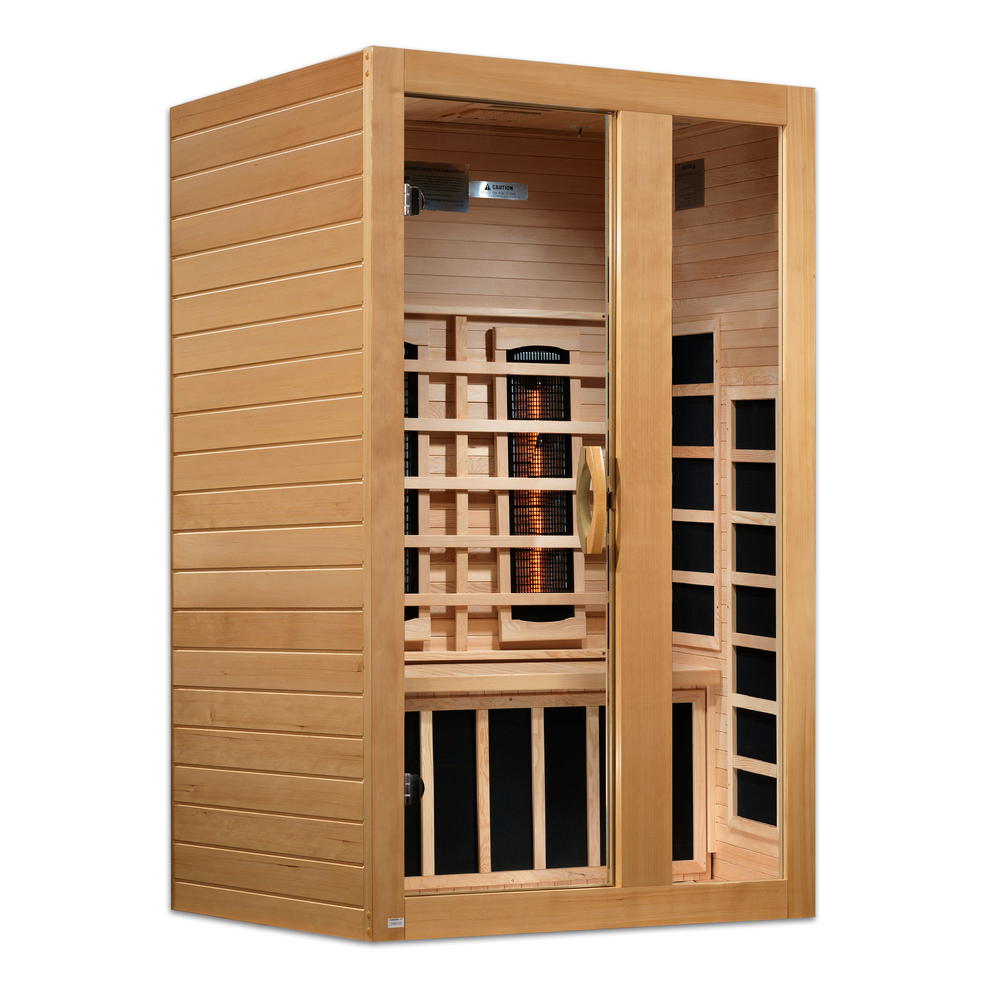 ***New 2026 Model*** Serena 2 Person Full Spectrum Infrared Sauna - Canadian Hemlock