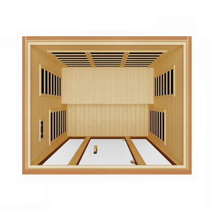 Dynamic "Santiago XL" 3 Person Low EMF FAR IR Sauna (DYN-6309-01-XL)