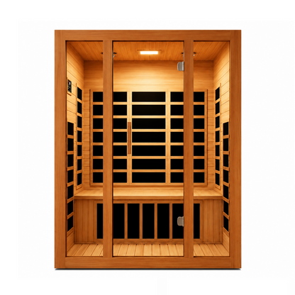 Dynamic "Santiago XL" 3 Person Low EMF FAR IR Sauna (DYN-6309-01-XL)