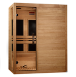 ***New 2026 Model*** Dynamic Toscana 3 Person Ultra Low EMF FAR Infrared Sauna Canadian Hemlock