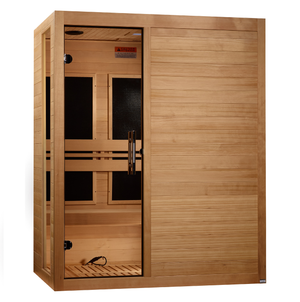 ***New 2026 Model*** Dynamic Toscana 3 Person Ultra Low EMF FAR Infrared Sauna Canadian Hemlock