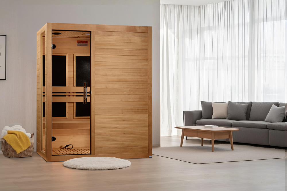 ***New 2026 Model*** Dynamic Toscana 3 Person Ultra Low EMF FAR Infrared Sauna Canadian Hemlock