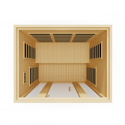 Dynamic "Serena XL" 3 Person Low EMF FAR IR Sauna (DYN-6329-01-XL)