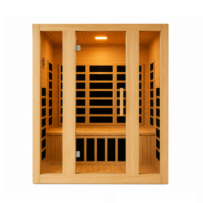 Dynamic "Serena XL" 3 Person Low EMF FAR IR Sauna (DYN-6329-01-XL)