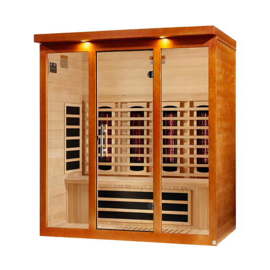 ***New 2026 Model*** Dynamic Vila Grande 4 Person Full Spectrum Nero Zero EMF FAR IR Sauna (DYN-6415-03 FS)