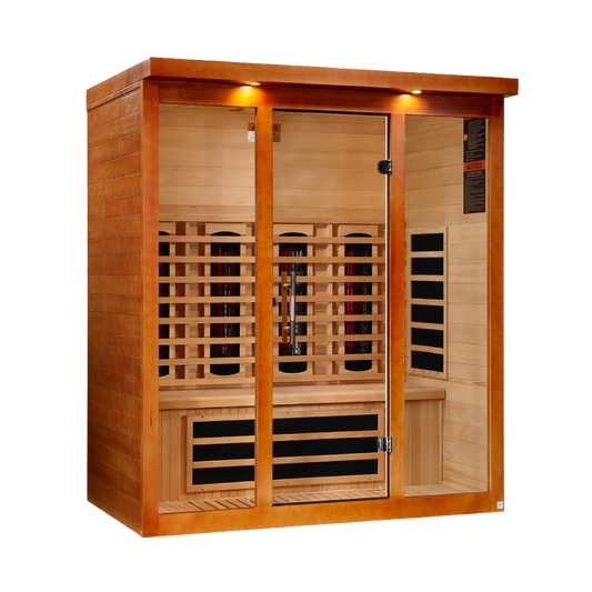 ***New 2026 Model*** Dynamic Vila Grande 4 Person Full Spectrum Nero Zero EMF FAR IR Sauna (DYN-6415-03 FS)
