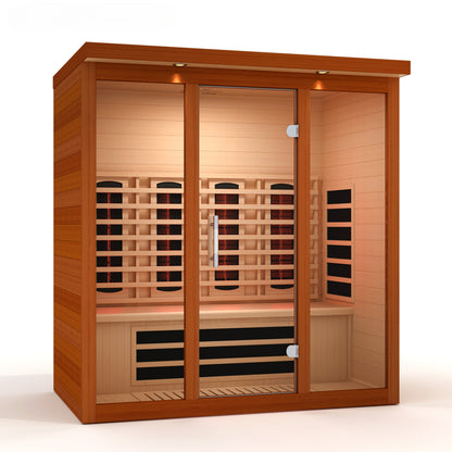 ***New 2026 Model*** Dynamic Vila Grande 4 Person Full Spectrum Nero Zero EMF FAR IR Sauna (DYN-6415-03 FS)
