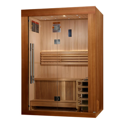 2025 Golden Designs Updated "Sundsvall" 2 Person Traditional Sauna (GDI-7289-02)