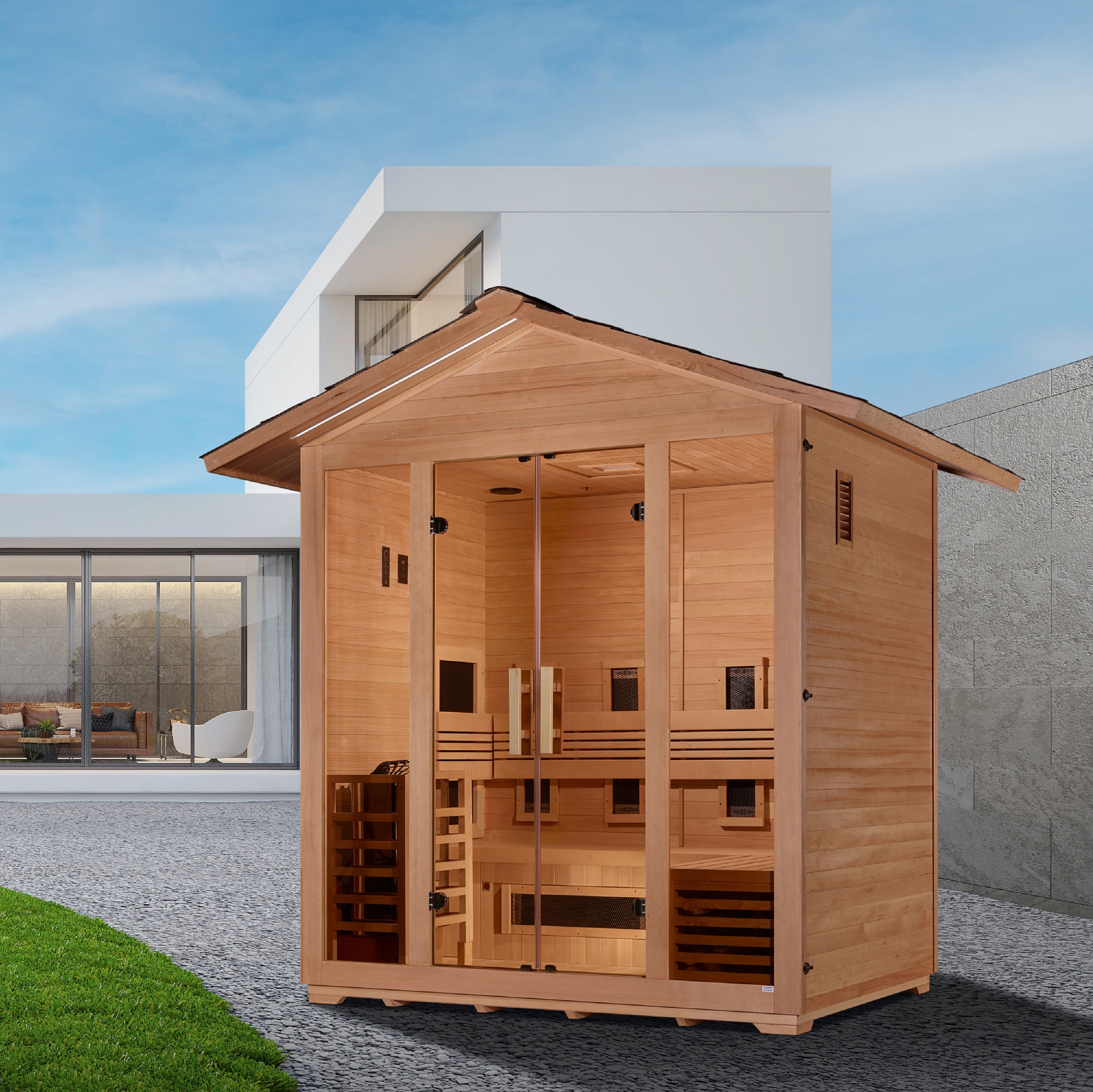 Golden Designs Gargellen Outdoor Sauna - Thumbnail 4