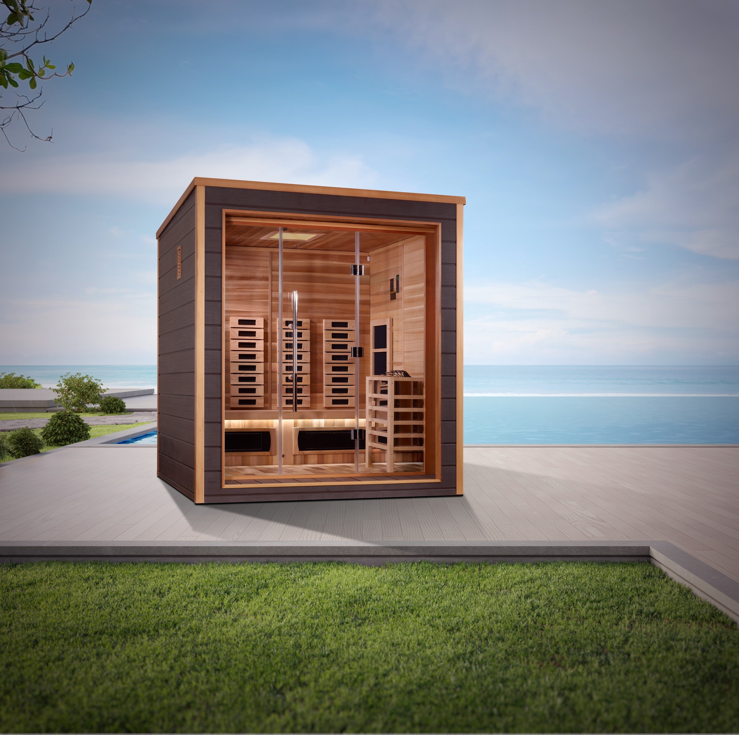 Golden Designs Visby Hybrid Sauna - Thumbnail 5