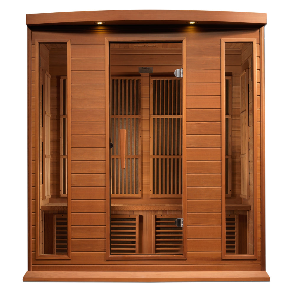 MX-K406-01 Maxxus Low EMF FAR Infrared Sauna Canadian Red Cedar