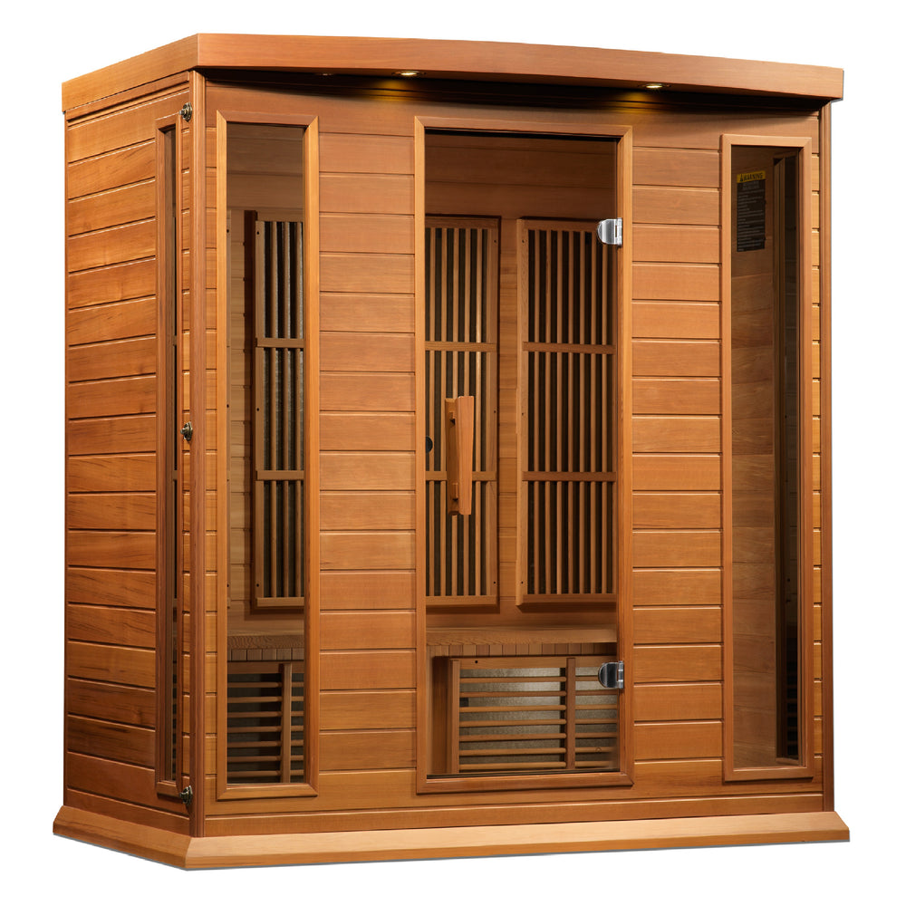 MX-K406-01 Maxxus Low EMF FAR Infrared Sauna Canadian Red Cedar