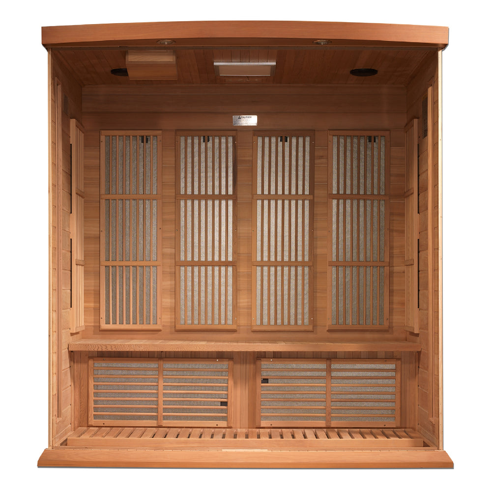 MX-K406-01 Maxxus Low EMF FAR Infrared Sauna Canadian Red Cedar