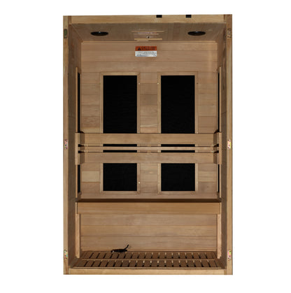 ***New 2026 Model*** Dynamic "Lucca" 2 Person Low EMF FAR IR Sauna (DYN-6215-05)