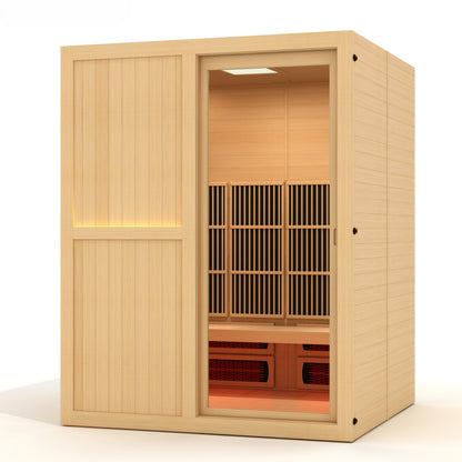 ***New 2026 Model*** YOGA1 3 Person Full Spectrum Near Zero EMF FAR IR Sauna (MX-8166-03)