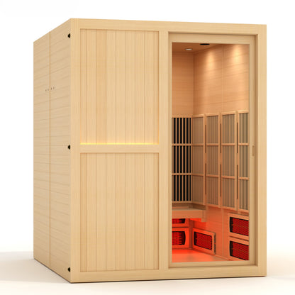 ***New 2026 Model*** YOGA2 3 Person Full Spectrum Nero Zero EMF FAR IR Sauna (MX-8266-03)