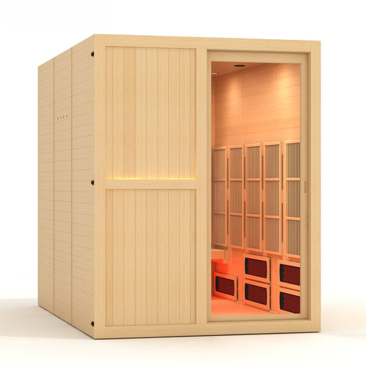 ***New 2026 Model*** YOGA3 3 Person Full Spectrum Nero Zero EMF FAR IR Sauna (MX-8366-03)