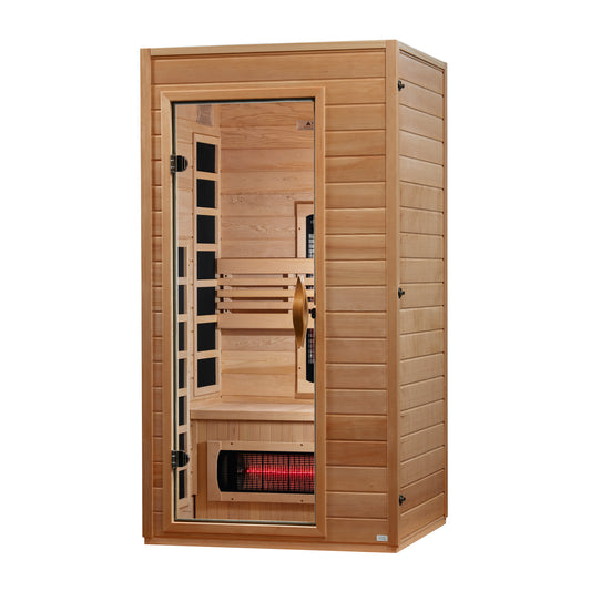 ***New 2026 Model*** Dynamic Martin 1-2 Person Full Spectrum Near Zero EMF FAR IR Sauna (DYN-6006-03 FS)