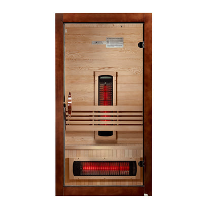 ***New 2026 Model*** Dynamic Santorini 1-2 Person Full Spectrum Near Zero EMF FAR IR Sauna (DYN-6009-03 FS)