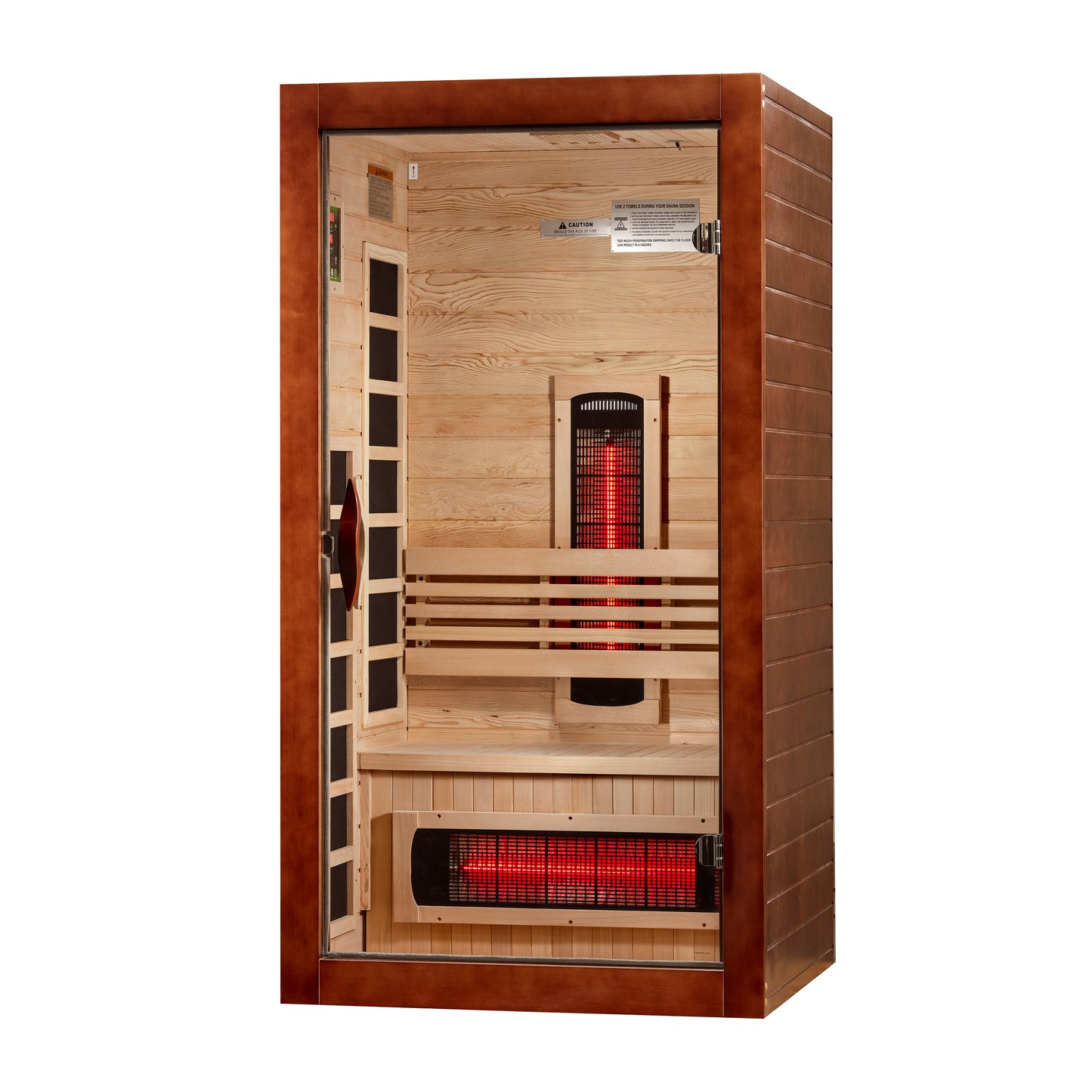 ***New 2026 Model*** Dynamic Santorini 1-2 Person Full Spectrum Near Zero EMF FAR IR Sauna (DYN-6009-03 FS)