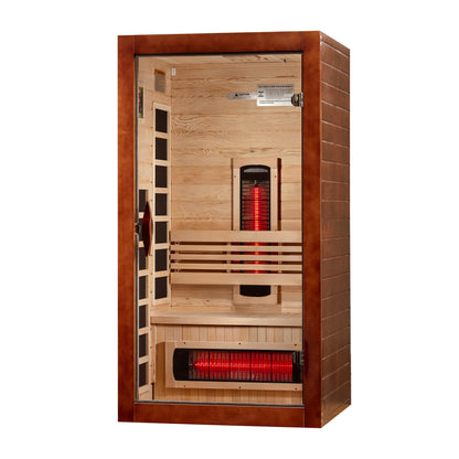 ***New 2026 Model*** Dynamic Santorini 1-2 Person Full Spectrum Near Zero EMF FAR IR Sauna (DYN-6009-03 FS)