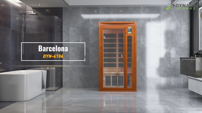 Dynamic "Barcelona Elite" 1-2 Person Ultra Low EMF Far IR Sauna (DYN-6106-01 Elite)
