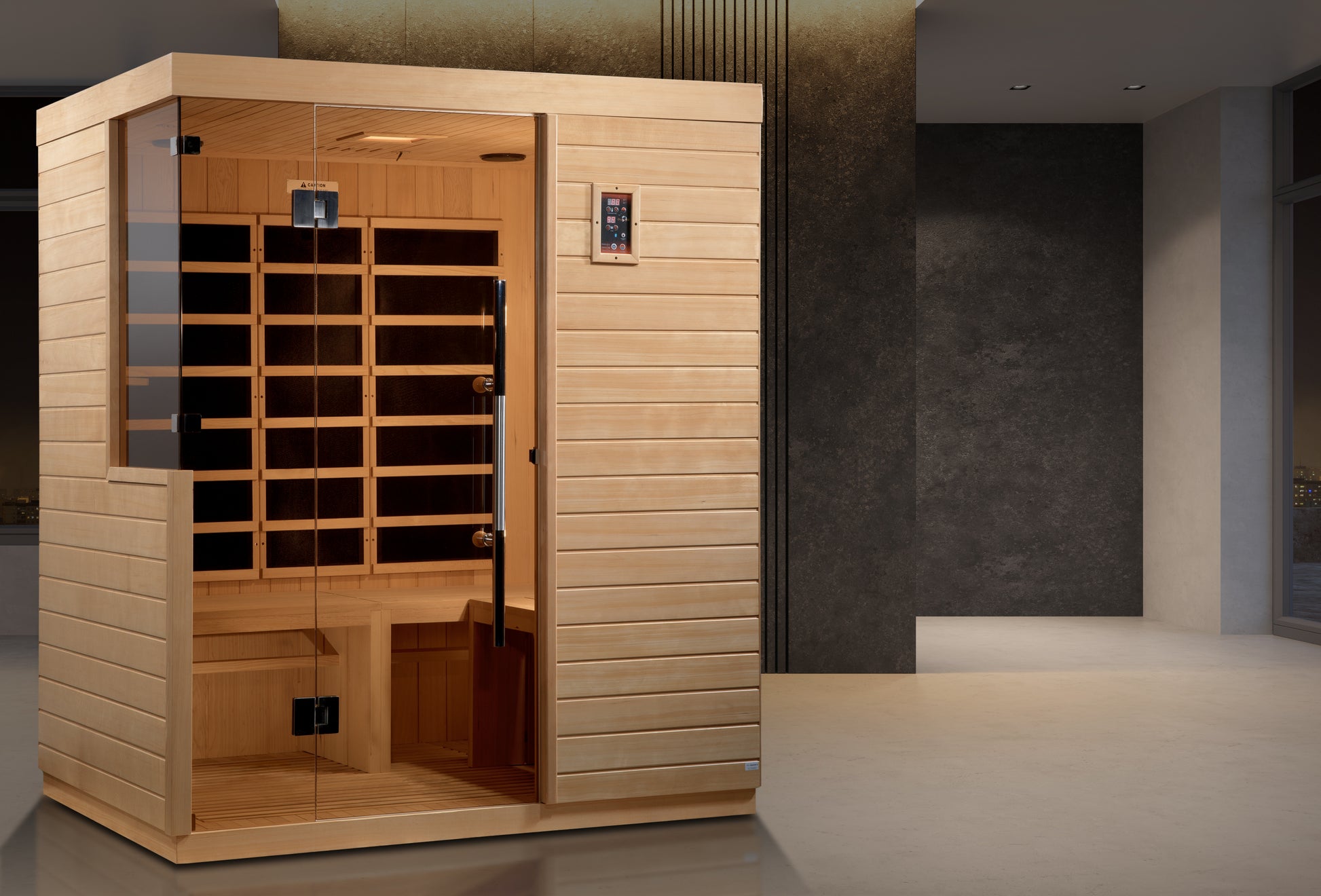 DYN-5830-01 Bilbao 3 Person Ultra Low EMF FAR Infrared Sauna