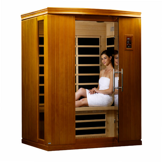***Retired in 2020***  Dynamic "Madrid II" 3 Person Low EMF Far IR Sauna (DYN-6310-02)